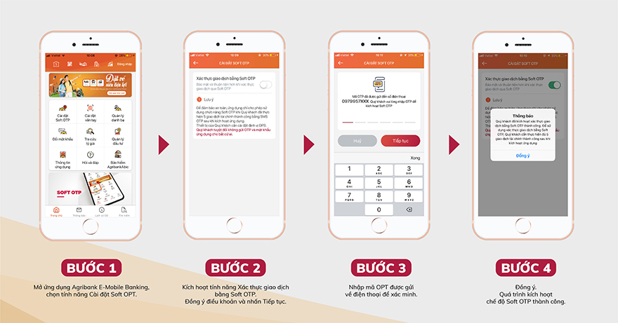 Soft OTP bức tường chắn vững chãi trong thanh toán điện tử của Agribank